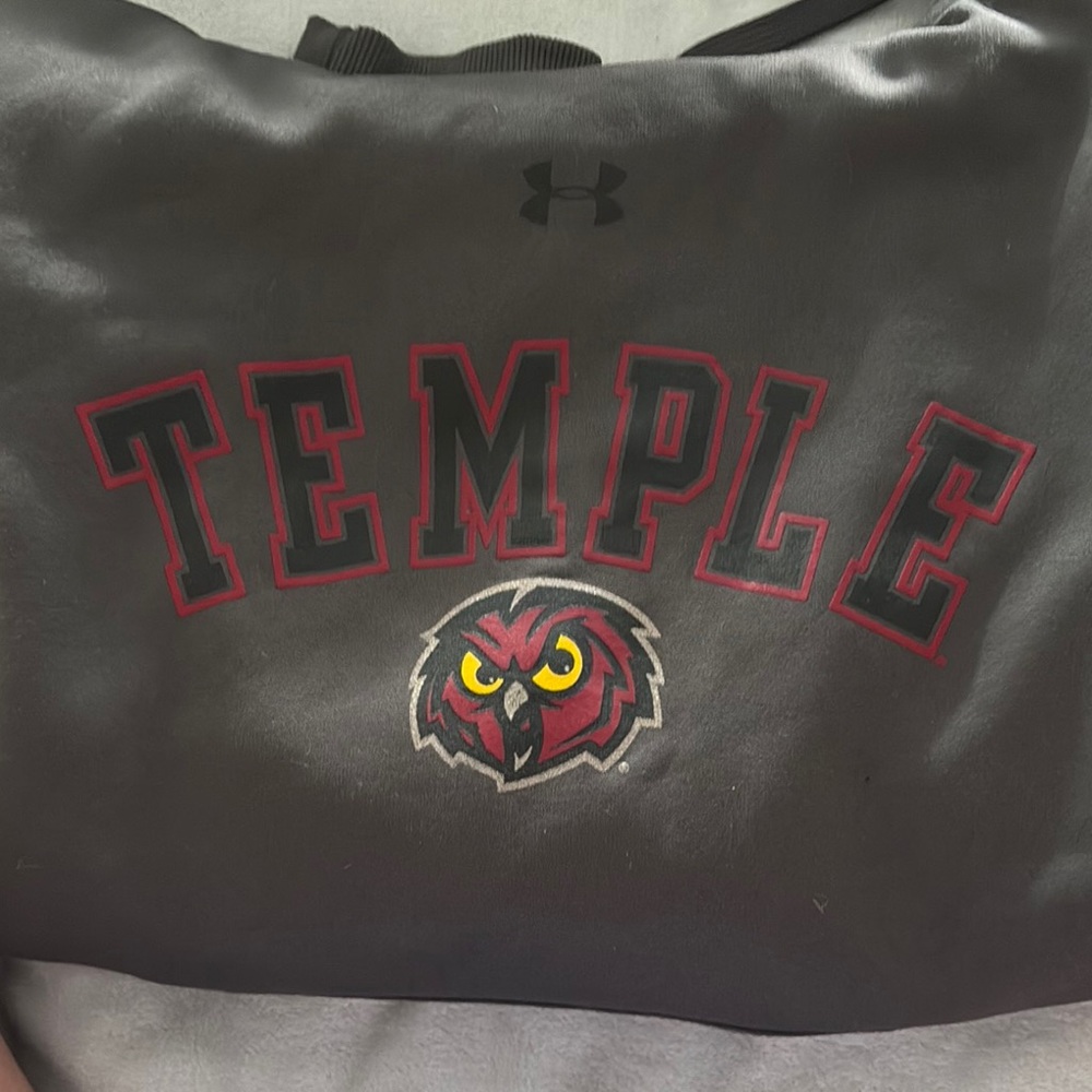 Under Armour Black and Red Temple Sweater